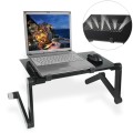 Lengthen Portable 360 Degree Adjustable Foldable Aluminium Alloy Desk Stand for Laptop / Notebook, w