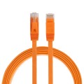1m CAT6 Ultra-thin Flat Ethernet Network LAN Cable, Patch Lead RJ45 (Orange)