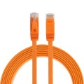 2m CAT6 Ultra-thin Flat Ethernet Network LAN Cable, Patch Lead RJ45 (Orange)