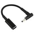 PD 100W 18.5-20V 3.0 x 1.0mm Elbow to USB-C / Type-C Adapter Nylon Braid Cable