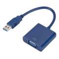 External Graphics Card Converter Cable USB3.0 to VGA, Resolution: 720P(Blue)