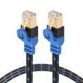 REXLIS CAT7-2 Gold-plated CAT7 Flat Ethernet 10 Gigabit Two-color Braided Network LAN Cable for Mode