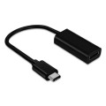 DNX-1 Mini Portable USB 3.1 USB-C/Type-C to HDMI HD 4K Conversion Cable(Black)