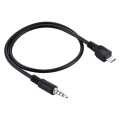 3.5mm Male to Micro USB Male Audio AUX Cable, Length: about 40cm(Black)