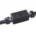 Crystal Network Straight Through Head-line Connector Pair Terminal Female to Double Head RJ45 Interf