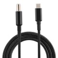 PD 100W 7.4 x 0.6mm Male to USB-C / Type-C Male Nylon Weave Power Charge Cable for Dell, Cable Lengt