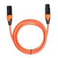 XRL Male to Female Microphone Mixer Audio Cable, Length: 3m (Orange)