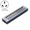 ORICO AT2U3-13AB-GY-BP 13 Ports USB 3.0 HUB with Individual Switches & Blue LED Indicator, AU Plug