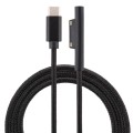 USB-C / Type-C to 6 Pin Nylon Male Power Cable for Microsoft Surface Pro 3 / 4 / 5 / 6 Laptop Adapte