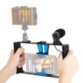 PULUZ 2 in 1 Live Broadcast Smartphone Video Rig + Microphone Kits for iPhone, Galaxy, Huawei, Xiaom