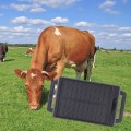 Intelligent Waterproof GPS Pet Tracker Solar Energy Electronic Cattle Sheep Positioning Locator (Bla