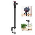 PULUZ C Clamp Mount Light Stand Extension Central Shaft Rod Monopod Holder Kits with Ball-Head, Rod