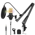 PULUZ Condenser Microphone Studio Broadcast Professional Singing Microphone Kits with Suspension Sci