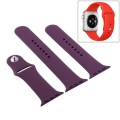For Apple Watch Series 9&8&7 41mm / SE 3&SE 2&6&SE&5&4 40mm / 3&2&1 38mm 3 in 1 Rubber Watch Band wi