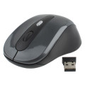 2.4GHz Wireless Optical Mouse with USB Receiver, Plug and Play, Working Distance up to 10 Meters (Gr