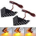 Universal Amber Sequential Yellow 33 LED 3528 SMD Arrows Light for Car Side Mirror Turn Signal (Pair