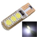 10 PCS T10 3W 300LM Silicone 6 LED SMD 5050 Car Clearance Lights Lamp, DC 12V