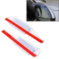 2 PCS Flexible Shielding Rain Board Rain Eyebrow with Wind Guide Apparatus for Car Rearview Mirrors(