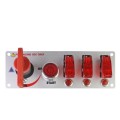 Flip-up Start Ignition Switch Panel and Accessories for Racing Sport (DC 12V)