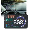 A8 5.5 inch Car OBDII HUD Warning System Vehicle-mounted Head Up Display Projector with LED, Support