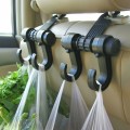 2pcs KANEED Car Vehicle Multi-functional Seat Headrest Bag Hanger Hook Holder Seat Headrest Hanger H