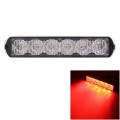 18W 1080LM 6-LED Red Light Wired Car Flashing Warning Signal Lamp, DC 12-24V, Wire Length: 90cm