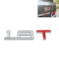 3D Universal Decal Chromed Metal 1.8T Car Emblem Badge Sticker Car Trailer Gas Displacement Identifi