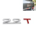 3D Universal Decal Chromed Metal 2.2T Car Emblem Badge Sticker Car Trailer Gas Displacement Identifi