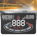 E300 5.5 inch Car OBDII / EUOBD HUD Vehicle-mounted Head Up Display Security System, Support Speed &