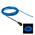 EL Cold Blue Light Waterproof Round Flexible Car Strip Light with Driver for Car Decoration, Length: