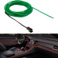 Waterproof Round Flexible Car Strip Light with Driver for Car Decoration, Length: 5m(Green)