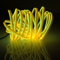 EL Cold Yellow Light Waterproof Flat Flexible Car Strip Light with Driver for Car Decoration, Length