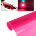 Protective Decoration Flash Point Car Light Membrane /Lamp Sticker, Size: 195cm x 30cm(Pink)