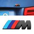 M Style Metal Chrome Badge Sticker