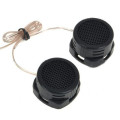 High Efficiency 500W Mini Dome Tweeter Speakers for Car Audio System (Pair)(Black)