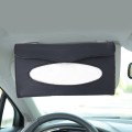 Elegant PU Leather Car Sun Visor Tissue Paper Holder Dispenser Box