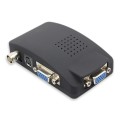 S-Video / BNC to VGA Signal Converter(Black)