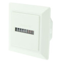 HM-1 AC Hour Meter, Time Setting Range: 0-99,999.99 Hours(White)