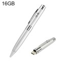 3 in 1 Laser Pen Style USB Flash Disk, Silver (16GB)(Silver)