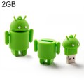 Android Robot Style USB Flash Disk (Green)(Green)