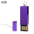 Mini Rotatable USB Flash Disk (4GB), Purple