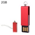 Mini Rotatable USB Flash Disk (2GB), Red