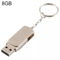 Metal Series Mini USB 2.0 Flash Disk with Keychain (8GB)
