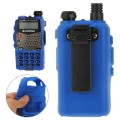 Pure Color Silicone Case for UV-5R Series Walkie Talkies(Blue)
