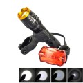 LT-TJ CREE XM-L T6 5-Modes LED Flashlight , 2000 LM Adjustable Focus with Bicycle Tail Light & Mount