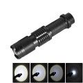 LT-HX CREE XM-L T6 5-Modes White Light LED Flashlight, 2200 LM Mini Telescopic (Black)