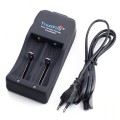TR-006 Multi-function Battery Charger for 16340 / 18650 / 25500 / 26650 / 26700(Black)