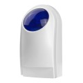 Outdoor Wired Siren with Blue Flashlight (PA-100), Can be used 12V as a Backup Battery (not include)