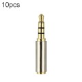 3.5mm 4-Pin Audio Jack Connector to 2.5mm 4-Pin Adapters (10 Pcs in One Package, the Price is for 10