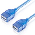 USB 2.0 Type A Female to Female AF/AF Cable, Length: 30cm(Blue)